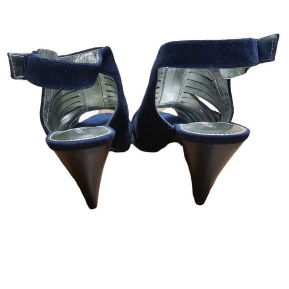 Alfani Primere Slingback Heel Sandals Black Suede Cage Heels Size 5.5 - Picture 7 of 12